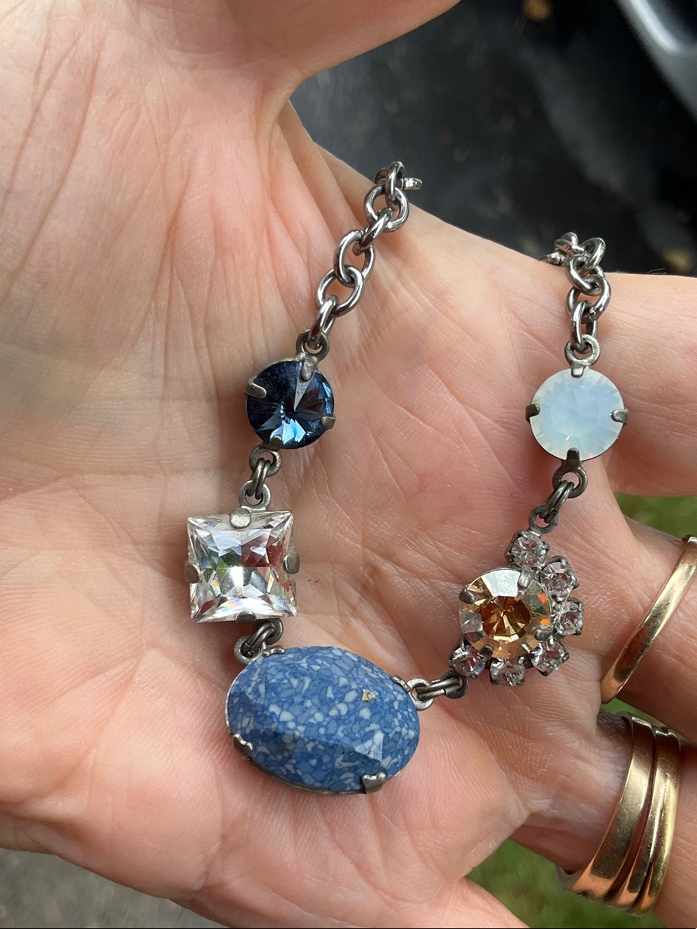Sabika Uptown Polish Swarovski choker